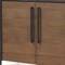 Homeroots 40in Brown and Black Solid Wood and Metal Accent Cabinet With Two Doors 611062 - alternate 3