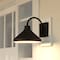 Vaxcel Highland Park Matte Black White Outdoor Wall Sconce Light, LED Compatible T0801 - alternate 3