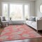 Homeroots 5' X 8' Salmon Ivory And Sky Blue Polka Dot Washable Indoor Outdoor Area Rug 614708 - alternate 2