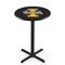 Holland Bar Stool Co 36" Blk Wrinkle Idaho Pub Table, 36" dia. Top L211B3636IdahoU - alternate 1