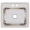 Elkay Sink, Drop-In Mount, 2 Hole, 18" x 14", Lustrous Satin DLR2219102 - alternate 3