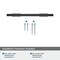 Amerock Urbanite 3-3/4 in 96 mm Center-to-Center Polished Chrome/Brushed Matte Black Cabinet Pull BP7789626BMB - alternate 2