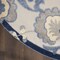 Homeroots 8' Blue And Gray Round Floral Indoor Outdoor Area Rug 546667 - alternate 2