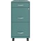 Nusparc 3-Drawer Mobile Vertical File Cabinet, 14.2" x 18" x 29.5", Teal NPRVF318BMTL - alternate 1