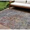 Homeroots 10' X 14' Pewter Abstract Washable Indoor Outdoor Area Rug 607883 - alternate 1