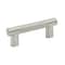 Amerock Bronx 3 in & 3-3/4 in 76mm & 96 mm Center-to-Center Satin Nickel Cabinet Pull BP36557G10 - alternate 1