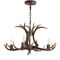 Jonathan Y Eldora 26" 4-Light Rustic Farmhouse Adjustable Resin Antler LED Chandelier, Brown JYL6301A - alternate 5