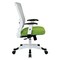 Space Seating Pulsar White Frame Managers Chair, Green 317W-W1C1F2W-6 - alternate 2