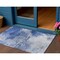 Homeroots 3' X 5' Denim Blue And Sky Blue Abstract Washable Indoor Outdoor Area Rug 577703 - alternate 1