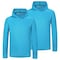 Protectx Sun Protection Hoodie, Polyester, Sky Blue, S, 2 PK HD-APL130-SKY-02-S - alternate 3