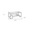 Homeroots 45" Silver Glass And Steel Coffee Table With Shelf 520966 - alternate 4