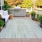 Homeroots 3' X 5' Sage And Ivory Striped Washable Indoor Outdoor Area Rug 631557 - alternate 3