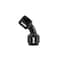 Hps Performance 45 Degree -6 AN Female to Female Swivel Coupling Adapter, Aluminum, Black AN9451-06 - alternate 1