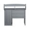 Homeroots 41" Gray Wood Writing Desk 723761 - alternate 2