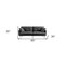 Homeroots 85" Dark Gray Polyester Blend Convertible Futon Sleeper Sofa And Toss Pillows With Silver Legs 544955 - alternate 2