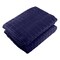 Wakeman 2-Piece Yoga Mat Towel and Gym Towel Set Sweat Absorbent & Quick Drying with Corner Pockets HT-YOGA-NVY - alternate 2