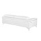 Homeroots 89" White Italian Leather Sofa With Silver Legs 534158 - alternate 7