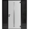 Vdomdoors Aluminum Door with Hidden Handle Hiddex 0155 Natural Noir Entry Steel Metal Modern Painted W14+36+1 HIDDEX0155EXD-NOIR-W14+36+14xH80-RH-I - alternate 2