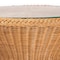 Bali & Pari Nina Bohemian Light Honey Braided Rattan End Table with Glass Tabletop 249-13844-ZORO - alternate 4