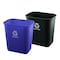 Recycle Collection 13 Qt. Wastebasket, Blue/White, 12PK R4021BR - alternate 2