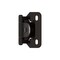 Amerock 1/4 in 6 mm Overlay Single Demountable, Partial Wrap Oil-Rubbed Bronze Hinge - 1 Pair BPR8715ORB - alternate 1