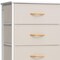 Homeroots 18" Blue and Black Steel and Fabric Six Drawer Chest 484695 - alternate 4