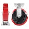Hyw Products Heavy Duty Caster 8in x 2in Polyurethane on Plastic Wheel Stainless Steel - Rigid 40-80R-A1-PU(STS) - alternate 2