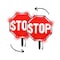 Stop-Lite 18 in Stop/Stop Paddle 2.0 (LEDs around border) PA-21122 - alternate 2