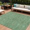 Homeroots 10' X 14' Sage Fern Green And Peach Geometric Washable Indoor Outdoor Area Rug 615235 - alternate 1