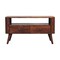 Homeroots 35in Brown Solid Wood Enclosed and Open Storage TV Stand 719185 - alternate 2