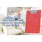 Acrimet Clipboard Memo Size A5 Low Profile Clip (Plastic) (Clear Red Color), 3PK 137B.6 - alternate 4