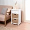Happimess Malibu 26"H Rustic Handcrafted Water Hyacinth and Acacia Wood Accent Storage Nightstand w/Drawer an SHF2007W - alternate 3
