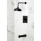 Kingston Brass Single-Handle Pressure Balanced Tub and Shower Faucet, Matte Black KB6340DL - alternate 2