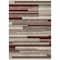 Homeroots 8' X 10' Merlot Burgundy And Beige Striped Washable Indoor Outdoor Area Rug 613299 - alternate 4