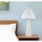 Homeroots 28" White Ceramic Table Lamp With White Cone Shade 524345 - alternate 1