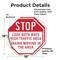 Signmission Stop Look Both Ways High Traffic Ar, 18 inch X 18 inch, Vinyl Decal, 2PK OC-D-2PACK-18-212 - alternate 2
