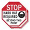 Signmission Stop Hard Hat Required Beyond This, 10 inch X 10 inch, Aluminum Metal Signs, 2PK OC-A-2PACK-10-121 - alternate 1