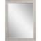 Homeroots 40" White Distressed Wood Framed Accent Mirror 632851 - alternate 1