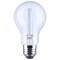 Satco 8 Watt LED A19 Straight Filament Blue Light Glass 120 Volt S14388 - alternate 1
