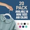 Lifemaster Velvet Hangers, Swivel Hook, Non-Slip, Heavy Duty, Holds 10 lbs, White, 20PK LMVEL20WH - alternate 2