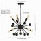 Jonathan Y Orbit 19.5" 10-Light Adjustable Iron Modern Industrial Sputnik LED Chandelier, Black JYL9061A - alternate 8