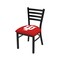 Holland Bar Stool Co BlackLogo Chair, VinylSeat L00418IndnaU - alternate 1