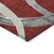 Homeroots 8' X 10' Red Beige And Gray Abstract Washable Indoor Outdoor Area Rug 599163 - alternate 2