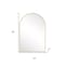 Homeroots 36" Gold Metal Arch Framed Bathroom Vanity Mirror 719476 - alternate 2