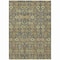 Homeroots 10' X 14' Blue and Orange Floral Washable Non Skid Indoor Outdoor Area Rug 564355 - alternate 5