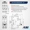 Automation Systems Interconnect 20 Amp, 2 Pole, 480Vac, 125 Vdc, Trip Curve: D, DIN Rail Mount-Miniature Circuit Breaker, UL1077 NDB2-63D20-2 - alternate 5