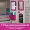 Lockermate 6-Piece Locker Organizer Kit, Mirror, Whiteboard, Storage Cup & Dry Erase Marker, Pink 5096-FCH - alternate 3