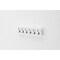 Homeroots 39in Classic White Wood Six Hook Hanging Coat Rack 397696 - alternate 4