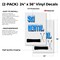 Signmission Ski Rental, Vinyl Decals Only 24 Inch x 36 Inch, Vinyl Decal, 2PK DSB-2436-2PACK-Ski Rental - alternate 2