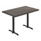 Flash Furniture Bennett 30 in x 48 in Solid Wood Indoor Tabletop in Dark Brown with Dual 5 in x 22 in Dining GSF-REC3048-DKBRN-T0522-GG - alternate 1